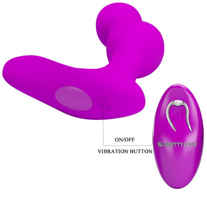 PRETTY LOVE - TERRANCE ANAL VIBRATOR MASSAGER WITH REMOTE CONTROL - Kink&Play
