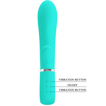 PRETTY LOVE - THOMAS MULTIFUNCTION G - SPOT VIBRATOR AQUA GREEN - Kink&Play