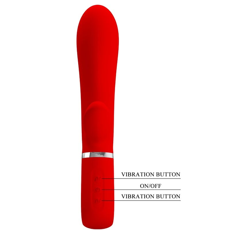 PRETTY LOVE - THOMAS MULTIFUNCTION G - SPOT VIBRATOR RED - Kink&Play