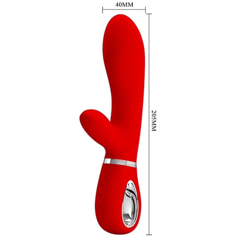 PRETTY LOVE - THOMAS MULTIFUNCTION G - SPOT VIBRATOR RED - Kink&Play