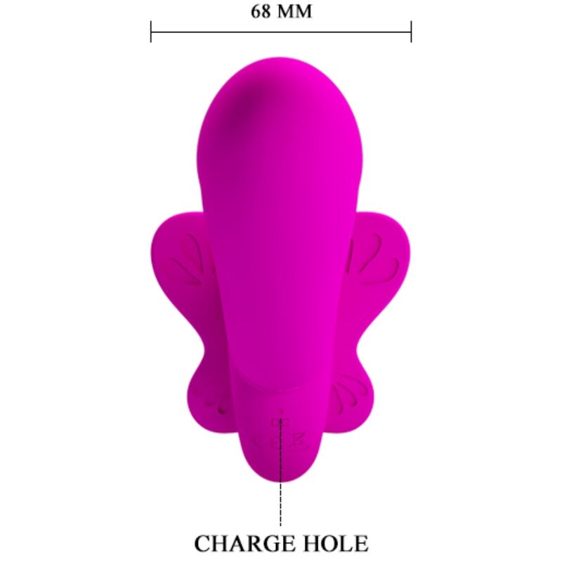 PRETTY LOVE - VALERIE DOUBLE STRAP - ON VIBRATOR 12 VIBRATIONS PURPLE - Kink&Play