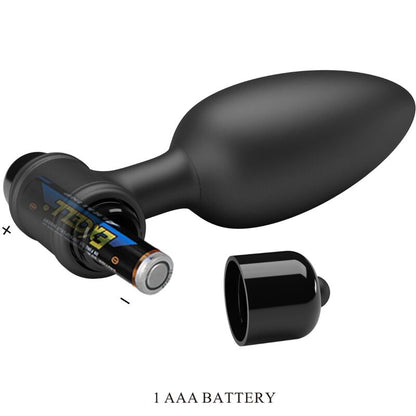 PRETTY LOVE - VIBRA BUTT PLUG 2 ANAL PLUG 10 VIBRATIONS BLACK - Kink&Play
