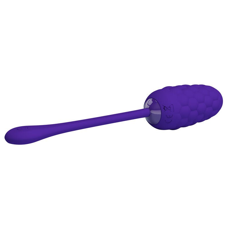 PRETTY LOVE - VIBRATING EGG WITH PURPLE RECHARGEABLE MARINE TEXTURE - Kink&Play