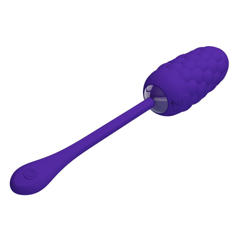 PRETTY LOVE - VIBRATING EGG WITH PURPLE RECHARGEABLE MARINE TEXTURE - Kink&Play