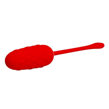 PRETTY LOVE - VIBRATING EGG WITH RED RECHARGEABLE MARINE TEXTURE - Kink&Play