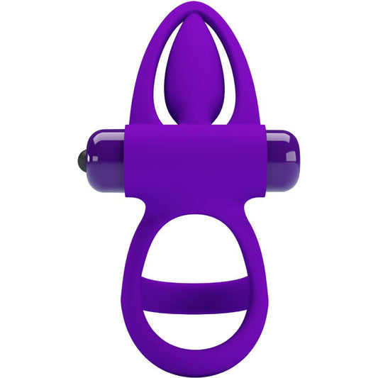PRETTY LOVE - VIBRATOR RING 10 VIBRATIONS VIOLET SILICONE - Kink&Play