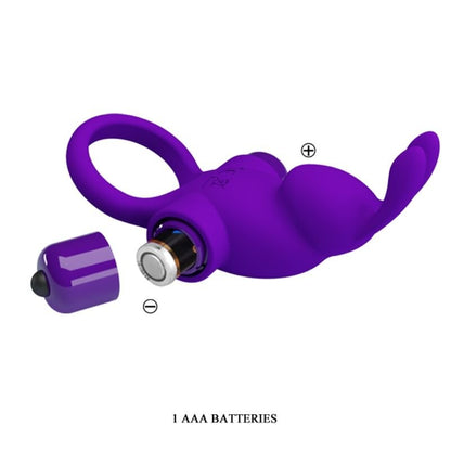 PRETTY LOVE - VIBRATOR RING I RABBIT FOR PURPLE PENIS - Kink&Play