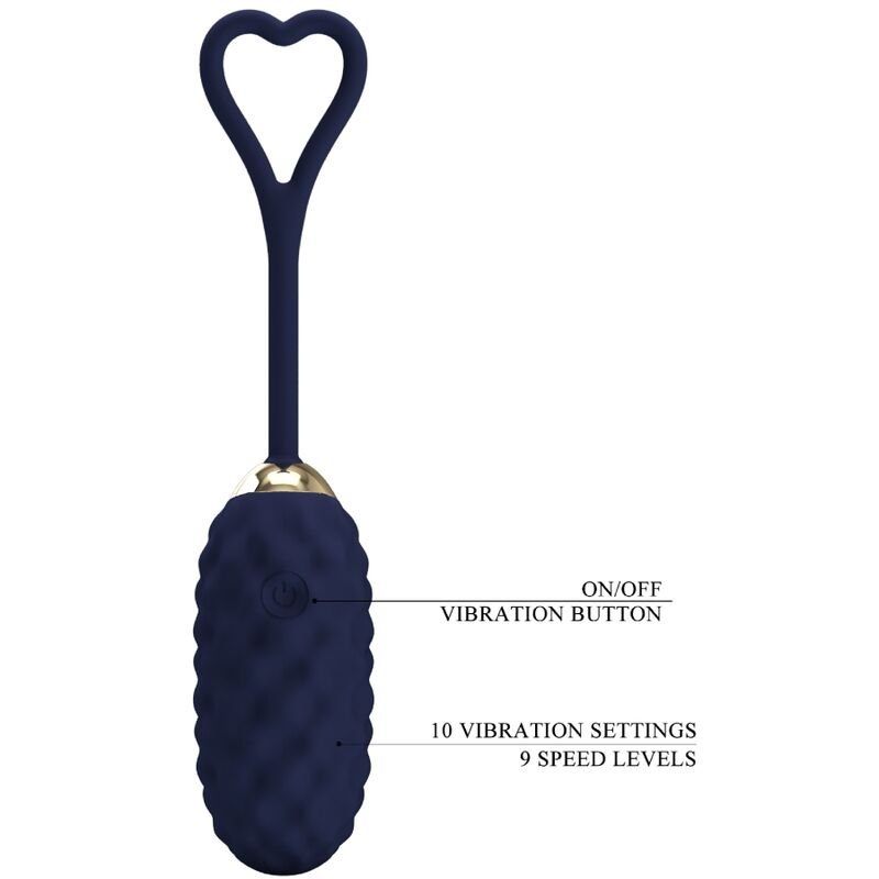 PRETTY LOVE - VIVIAN BLUE REMOTE CONTROL VIBRATING EGG - Kink&Play