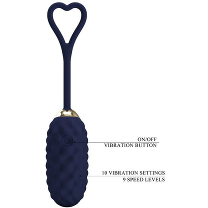 PRETTY LOVE - VIVIAN BLUE REMOTE CONTROL VIBRATING EGG - Kink&Play
