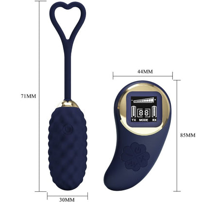 PRETTY LOVE - VIVIAN BLUE REMOTE CONTROL VIBRATING EGG - Kink&Play