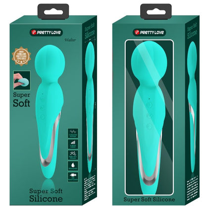 PRETTY LOVE - WALTER VIBRATOR WAND AQUA GREEN - Kink&Play