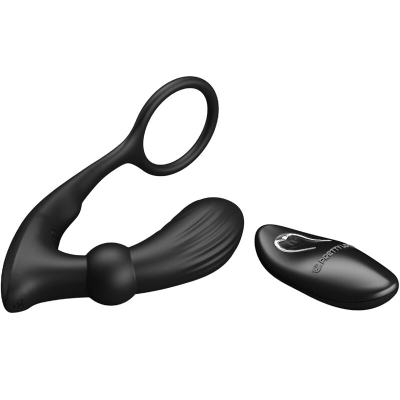 PRETTY LOVE - WARREN BLACK ANAL RING & VIBRATOR - Kink&Play