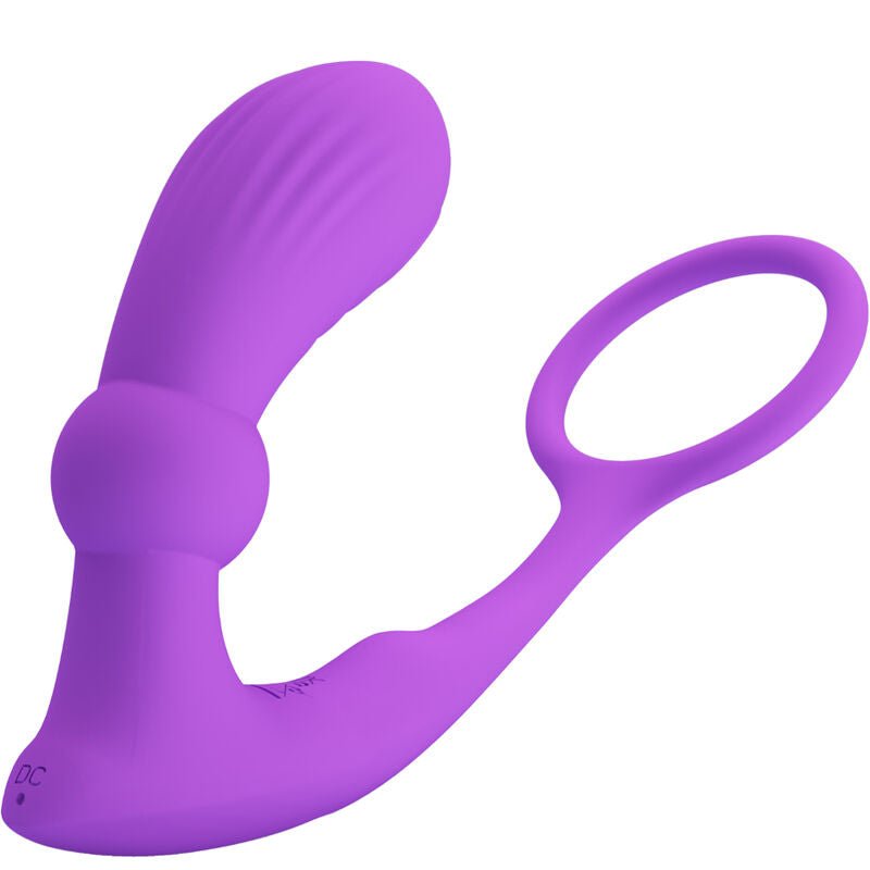 PRETTY LOVE - WARREN VIOLET ANAL RING & VIBRATOR - Kink&Play