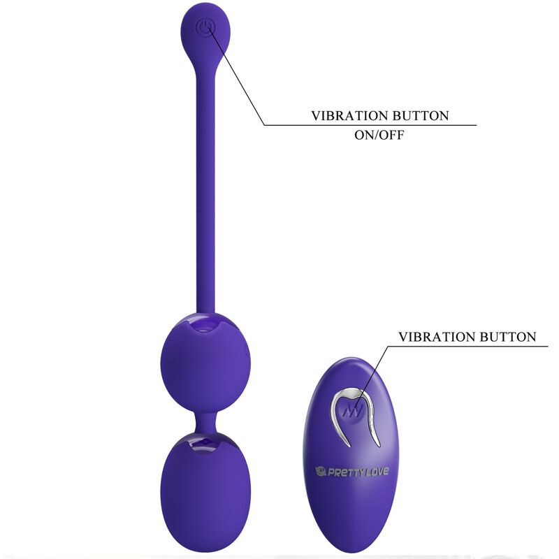 PRETTY LOVE - WILLIE YOUTH REMOTE CONTROL BALLS & VIOLET VIBRATION - Kink&Play