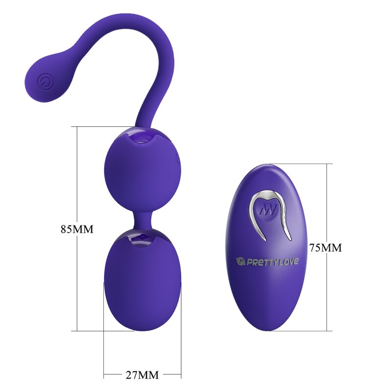 PRETTY LOVE - WILLIE YOUTH REMOTE CONTROL BALLS & VIOLET VIBRATION - Kink&Play