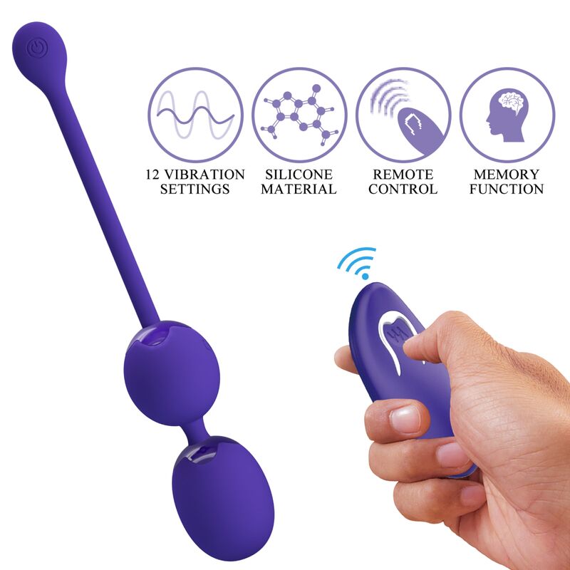 PRETTY LOVE - WILLIE YOUTH REMOTE CONTROL BALLS & VIOLET VIBRATION - Kink&Play