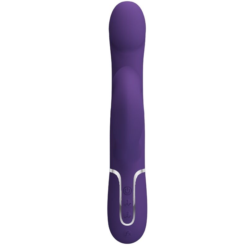 PRETTY LOVE - ZALIN RABBIT VIBRATOR PEARLS 4 IN 1 PURPLE - Kink&Play