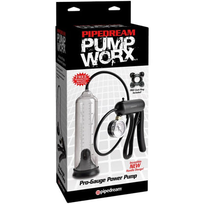 PUMP WORX - PRO - GAUGE POWER PUMP TRANSPARENT - Kink&Play