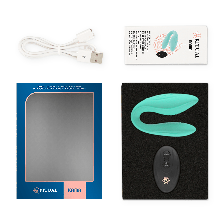 RITHUAL - KAMA REMOTE CONTROL FOR COUPLES AZABACHE - Kink&Play