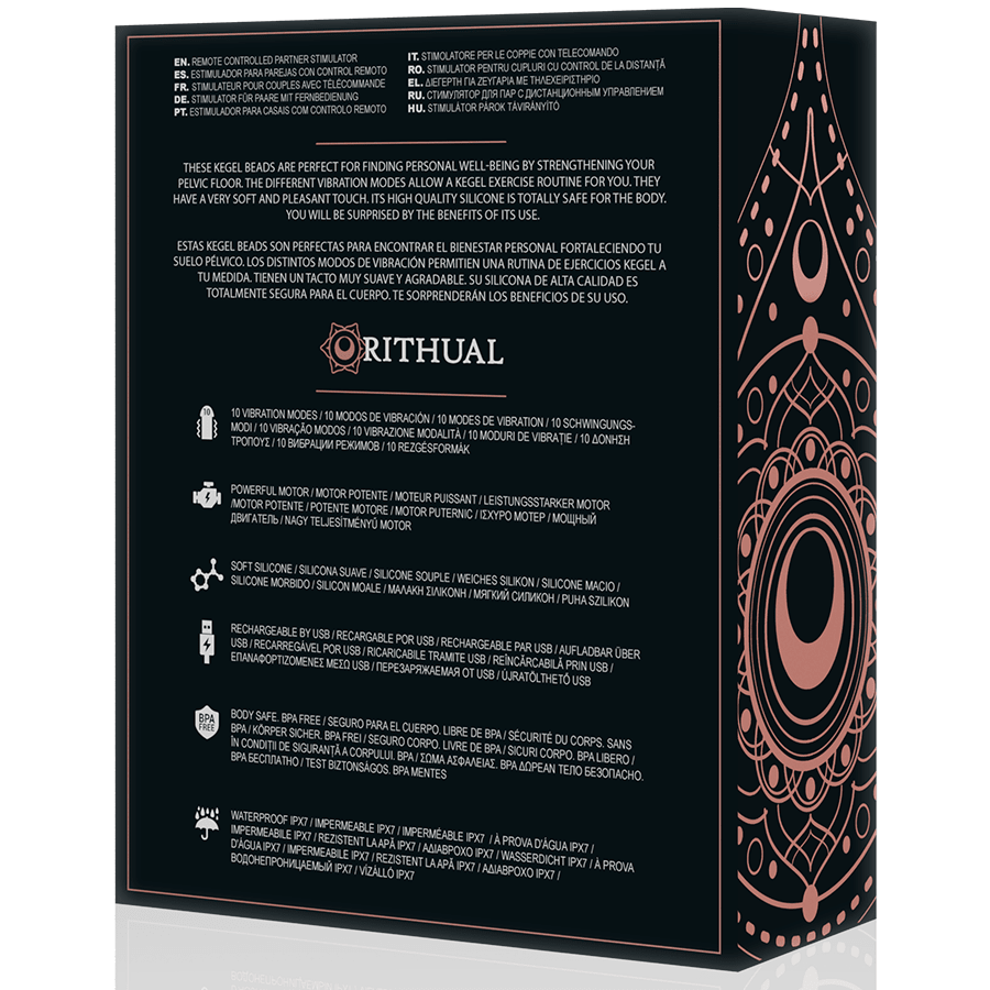 RITHUAL - NISHA RECHARGEABLE VIBRATING KEGEL BALLS ORCHID - Kink&Play