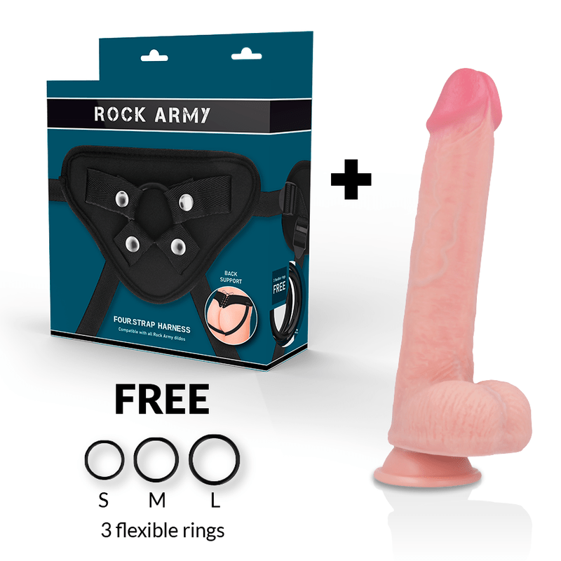 ROCKARMY - ARN S + LIQUID SILICONE DILDO PREMIUM KINGCOBRA 24 CM - O - 4.77 CM - Kink&Play