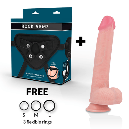 ROCKARMY - ARN S + LIQUID SILICONE DILDO PREMIUM KINGCOBRA 24 CM - O - 4.77 CM - Kink&Play