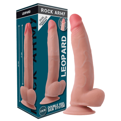 ROCKARMY - DUAL DENSITY LEOPARD 23 CM - O - 4.77 CM - Kink&Play