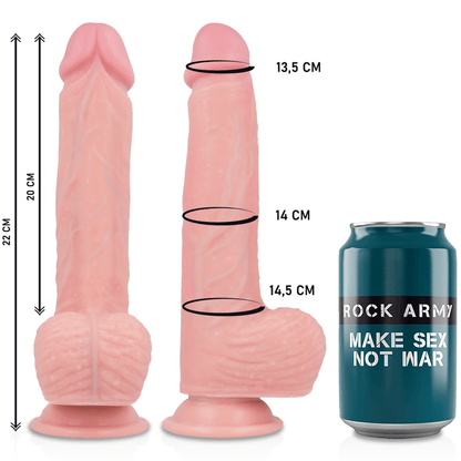 ROCKARMY - HARNESS + HAWK ROTATOR AND VIBRATOR 22 CM - O - 4.6 CM - Kink&Play