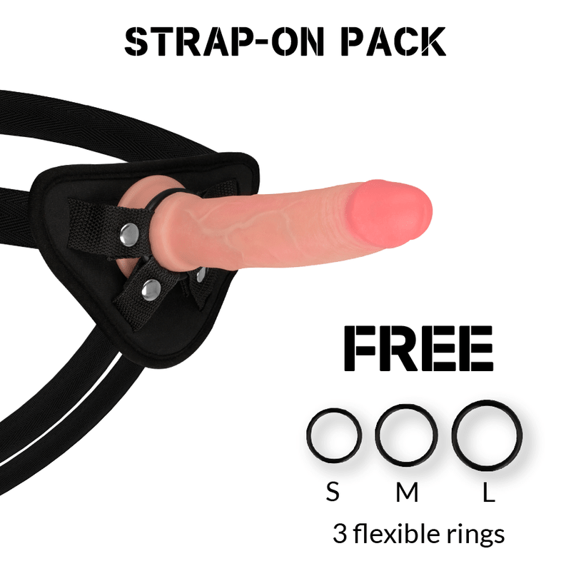 ROCKARMY - HARNESS + LIQUID SILICONE DILDO PREMIUM AVENGER 19 CM - O - 3.98 CM - Kink&Play