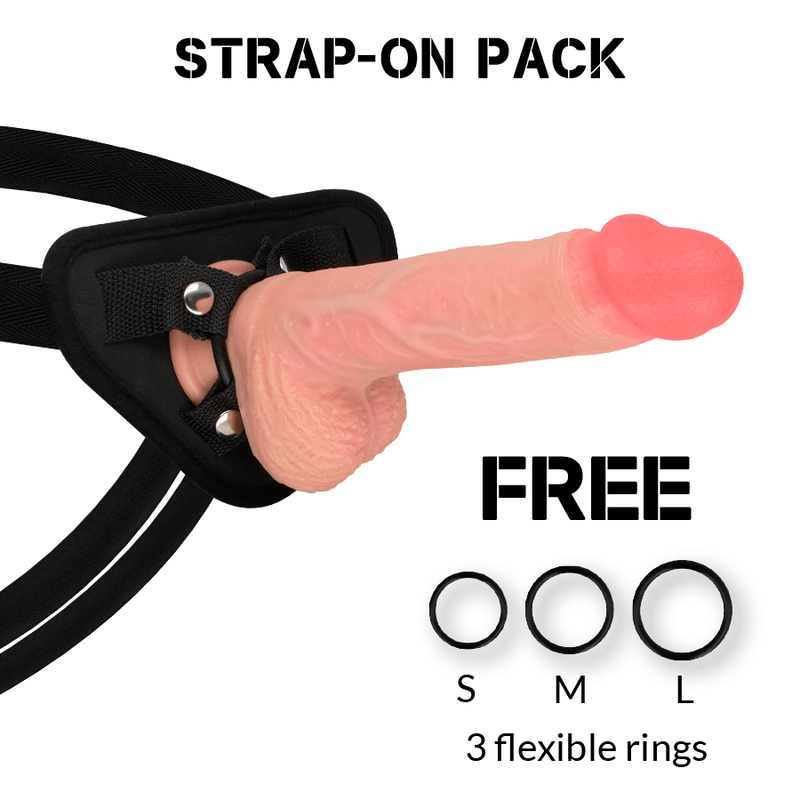 ROCKARMY - HARNESS + LIQUID SILICONE PREMIUM SPITFIRE REALISTIC 21 CM - O - 4.62 CM - Kink&Play