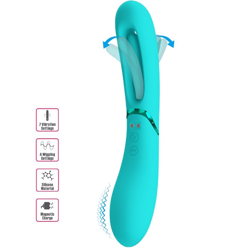ROMANCE - LEXIE G - SPOT VIBRATOR 7 VIBRATIONS BLUE - Kink&Play