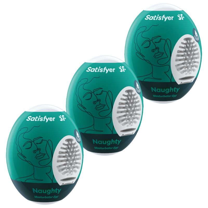 SATISFYER - 3 MASTURBATOR EGGS NAUGHTY - Kink&Play