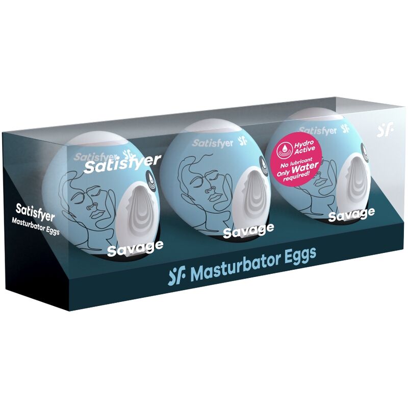 SATISFYER - 3 MASTURBATOR EGGS SAVAGE - Kink&Play