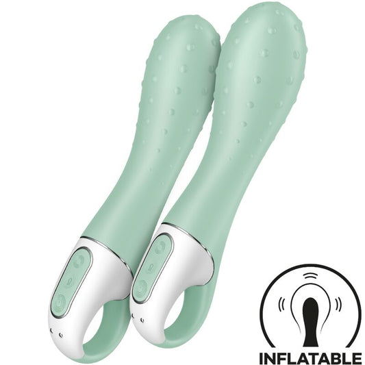 SATISFYER - AIR PUMP VIBRATOR 3 INFLATABLE G POINT MINT - Kink&Play
