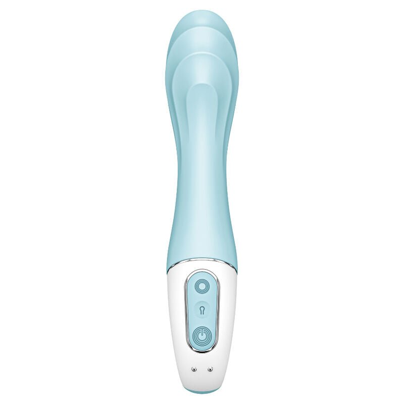 SATISFYER - AIR PUMP VIBRATOR 5+ INFLATABLE G - SPOT VIBRATOR APP BLUE - Kink&Play