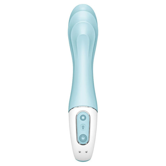 SATISFYER - AIR PUMP VIBRATOR 5+ INFLATABLE G - SPOT VIBRATOR APP BLUE - Kink&Play