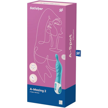 SATISFYER - AMAZING 2 ASPOT VIBRATOR TURQUOISE - Kink&Play