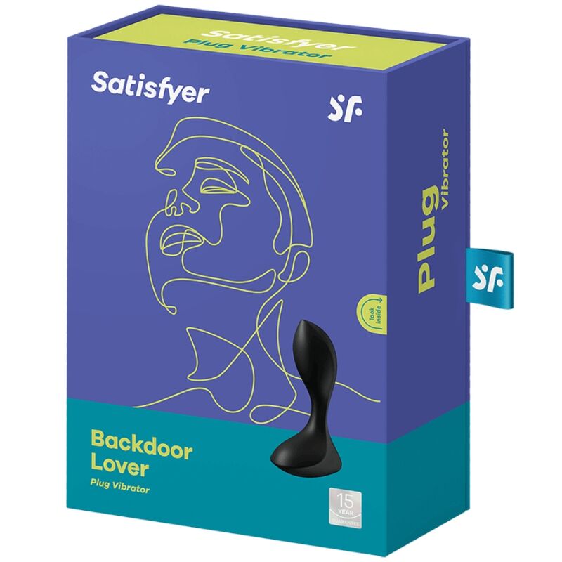 SATISFYER - BACKDOOR LOVER VIBRATING PLUG BLACK - Kink&Play