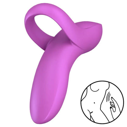 SATISFYER - BOLD LOVER FINGER VIBRATOR WHITE - Kink&Play