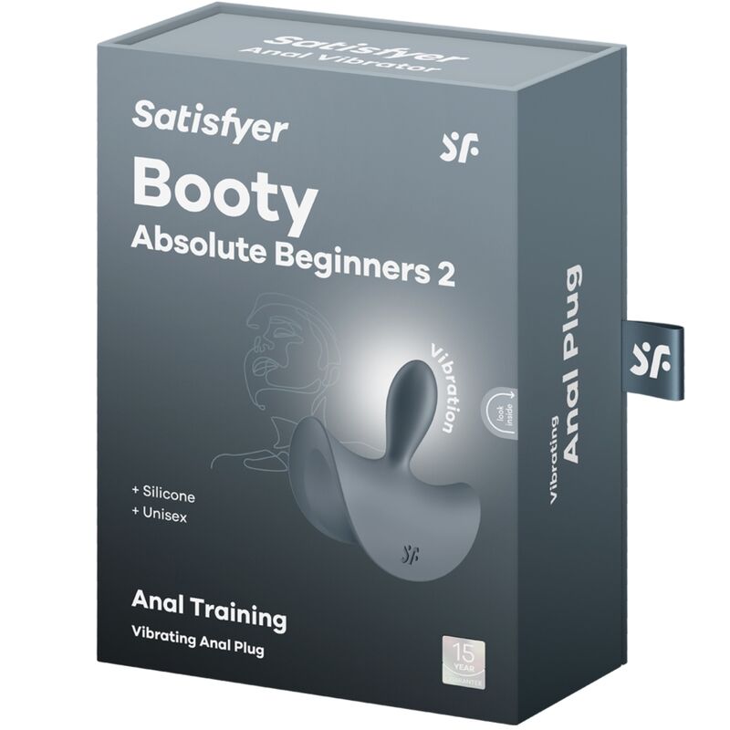 SATISFYER - BOOTY ABSOLUTE BEGINNERS 2 ANAL PLUG VIBRATOR UNISEX BLACK - Kink&Play