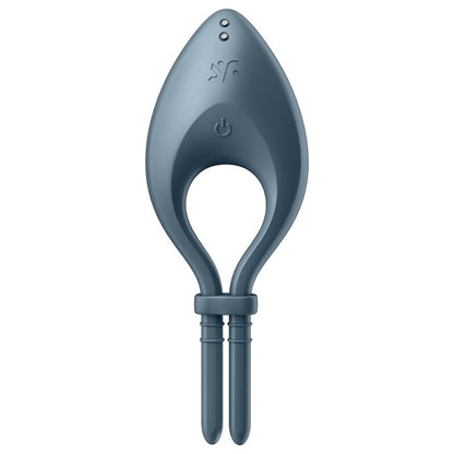 SATISFYER - BULLSEYE RING VIBRATOR APP GREY - Kink&Play