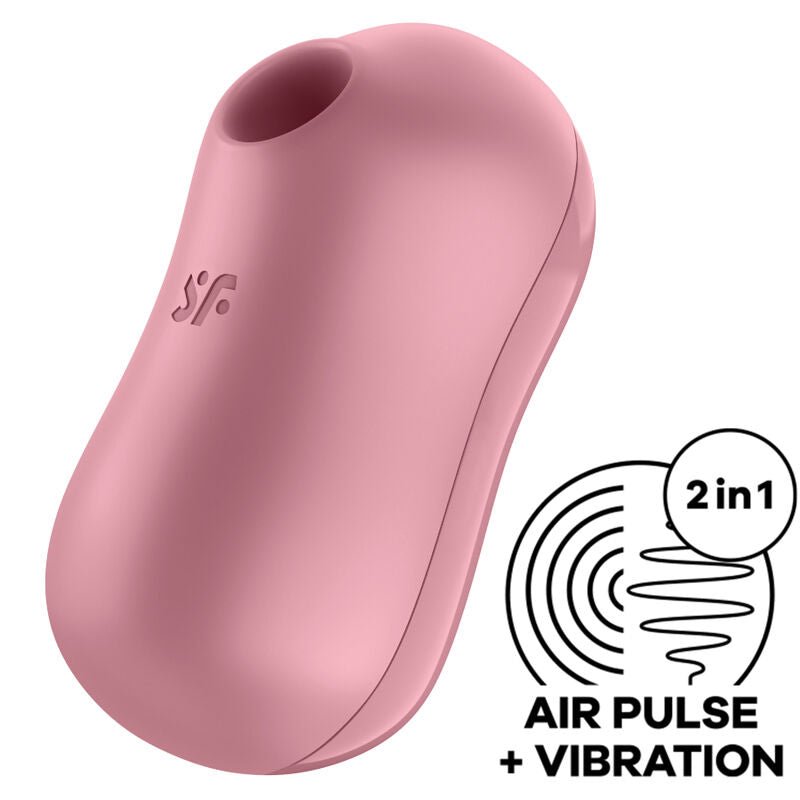 SATISFYER - COTTON CANDY AIR PULSE STIMULATOR & VIBRATOR LILAC - Kink&Play