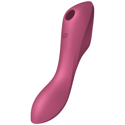 SATISFYER - CURVY TRINITY 3 AIR PULSE VIBRATOR RED - Kink&Play