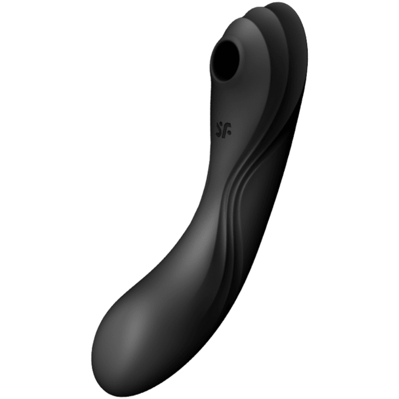 SATISFYER - CURVY TRINITY 4 AIR PULSE VIBRATOR BLACK - Kink&Play