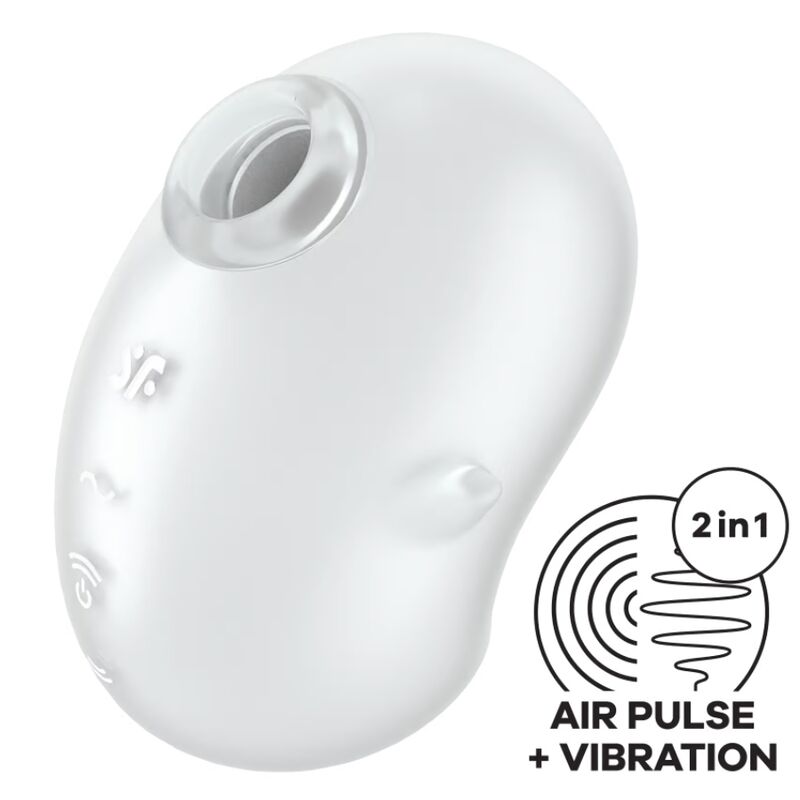 SATISFYER - CUTIE GHOST LAY - ON VIBRATOR WHITE - Kink&Play