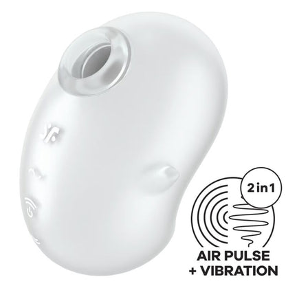 SATISFYER - CUTIE GHOST LAY - ON VIBRATOR WHITE - Kink&Play