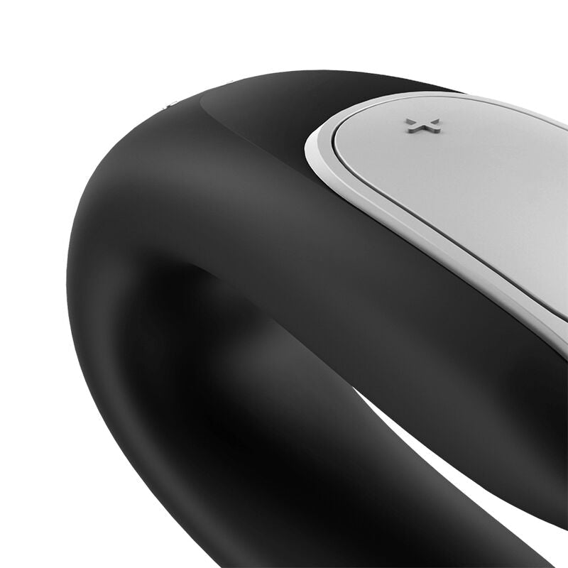 SATISFYER - DOUBLE FUN PARTNER VIBRATOR BLACK - Kink&Play