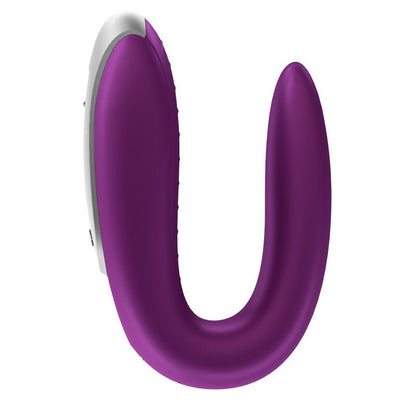 SATISFYER - DOUBLE FUN PARTNER VIBRATOR PURPLE - Kink&Play
