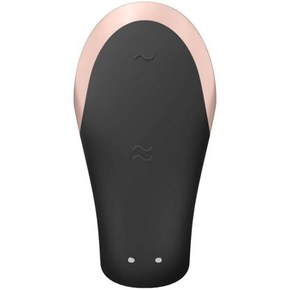 SATISFYER - DOUBLE LOVE LUXURY PARTNER VIBRATOR BLACK - Kink&Play