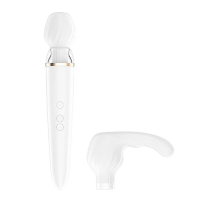 SATISFYER - DOUBLE WANDER APP WHITE - Kink&Play
